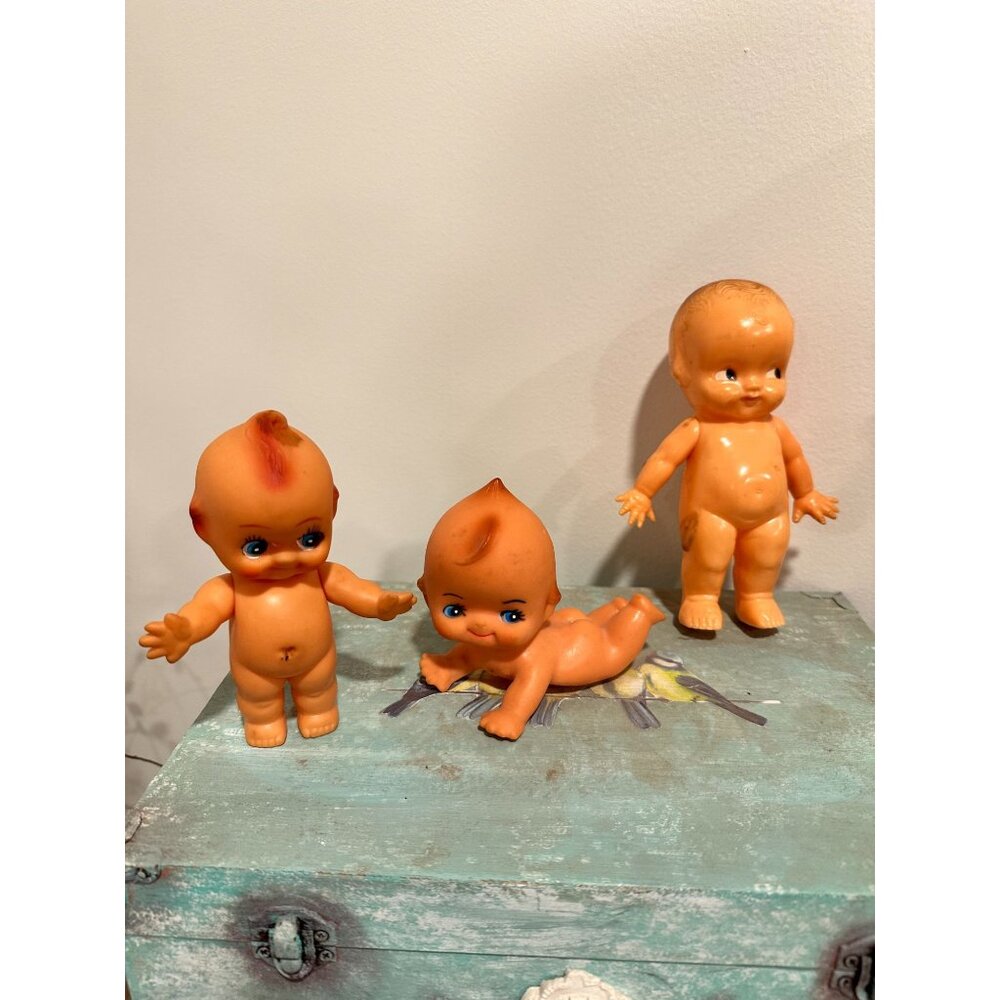 Old Vintage Kewpie & Irwin Dolls Lot of 3